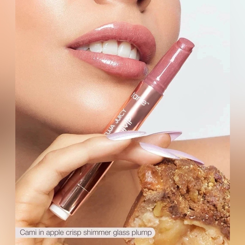 Tarte Apple Crips Shimmer Glass Maracuja Juicy Lip Plump- limited edition, vegan - Picture 2 of 7